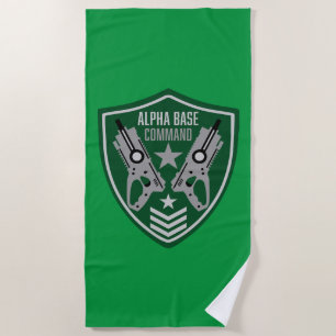 Kids Toy Dart Gun Battle Beach Towel