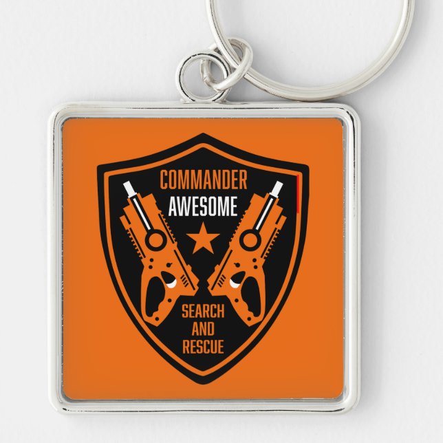 Kids Toy Dart Gun Battle Key Ring (Front)