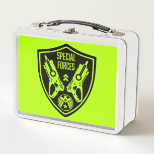 Kids Toy Dart Gun Battle Metal Lunch Box