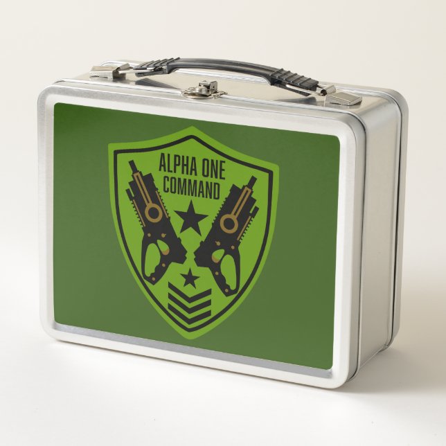 Kids Toy Dart Gun Battle Metal Lunch Box (Front)