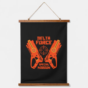 Kids Toy Gun Battle Accessories Hanging Tapestry