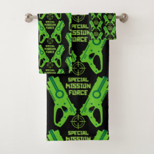 Kids Toy Gun Battle Christmas And Birthday Bath Towel Set