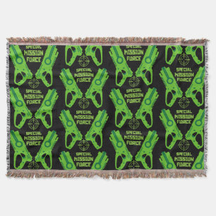 Kids Toy Gun Battle Christmas And Birthday Throw Blanket