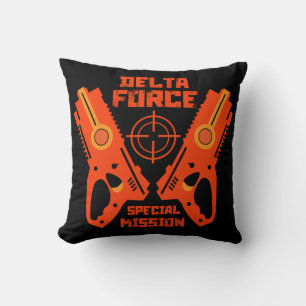 Kids Toy Gun Battle Christmas Cushion