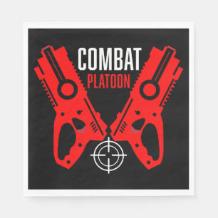 Kids Toy Gun Battle Christmas Napkin