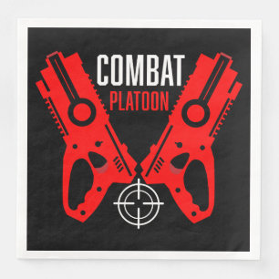 Kids Toy Gun Battle Christmas Napkin