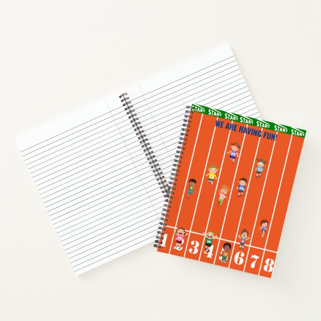 Kids track and field  notebook (Inside)