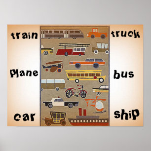Kid's travel poster