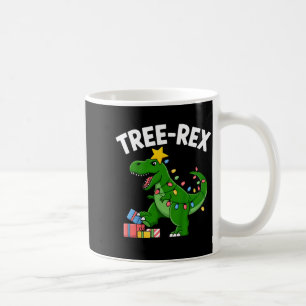 Kids Tree-rex Christmas Dinosaur T-rex Shirt Toddl Coffee Mug