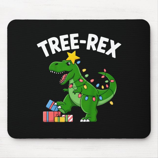Kids Tree-rex Christmas Dinosaur T-rex Shirt Toddl Mouse Pad (Front)