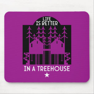 Kids Treehouse Back To School Boy Mouse Pad