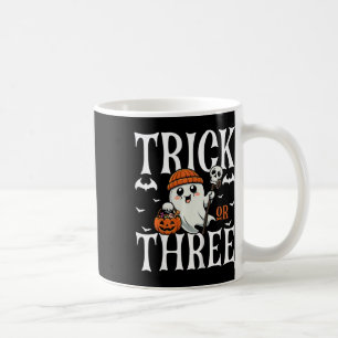 Kids Trick Or Three Halloween Spooky Pumpkin 3rd B Coffee Mug