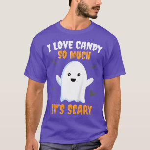 Kids Trick or Treat Candy Cute Ghost Boys Girls Fu T-Shirt