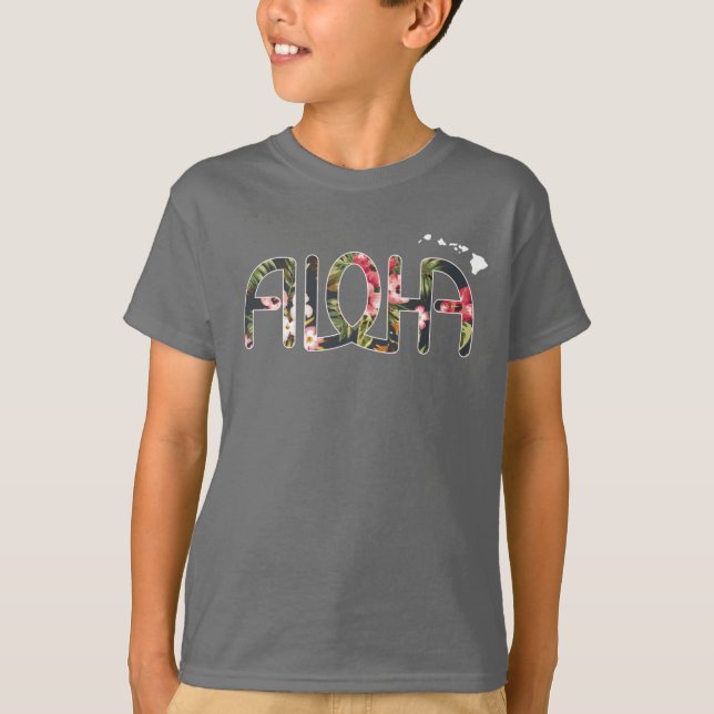 Kids Tropicaloha Tee with HI Islands (Front)