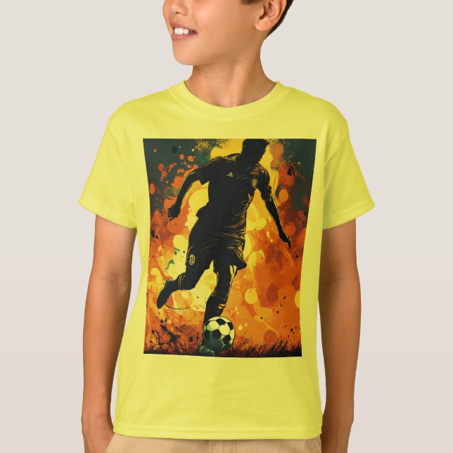 kids tshirt soccer style (Front)