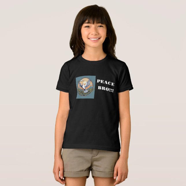 Kids tshirt with peace symbol (Front Full)