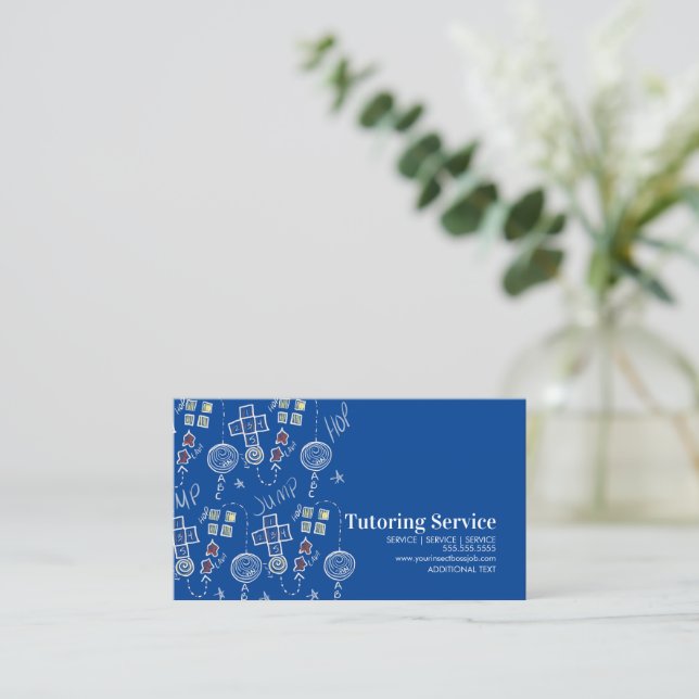 Kids Tutoring Educational  Business Card (Standing Front)