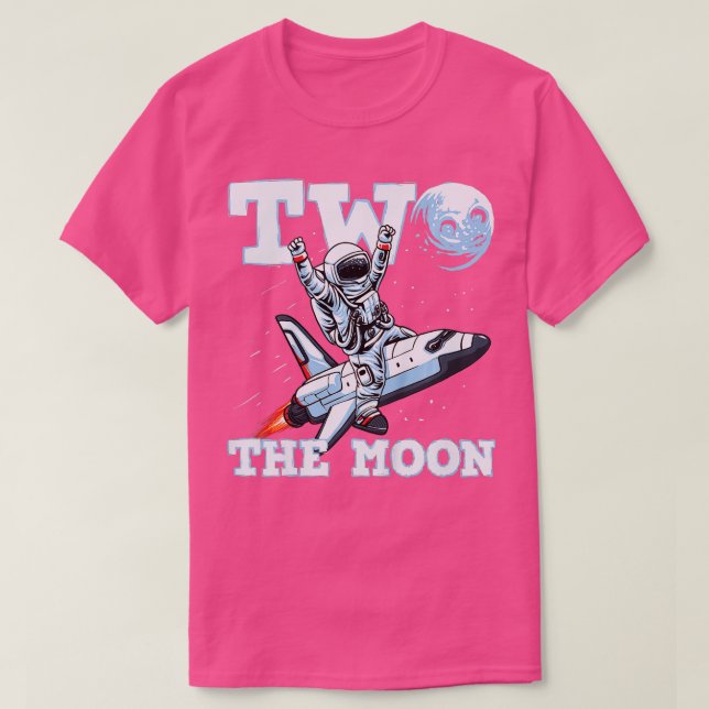 Kids Two The Moon Toddler 2nd Birthday  for 2 Year T-Shirt (Design Front)