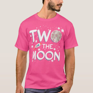 Kids Two The Moon Toddler 2Nd Birthday Gift For 2 T-Shirt