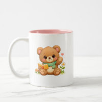 Kids Two-Tone Mug | "Fairytale Reading Bear"