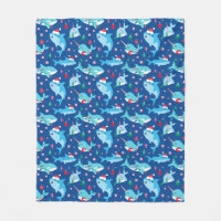 Kids Under The Sea Christmas Shark Narwhal