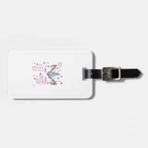 Kids Unicorn 7th birthday i'm 7 years old girl uni Luggage Tag