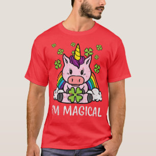Kids Unicorn Shamrock Rainbow Cute Toddler Girls S T-Shirt
