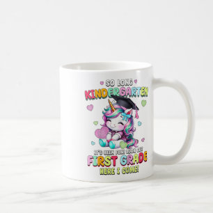 Kids Unicorn So Long Kindergarten Graduation Last Coffee Mug