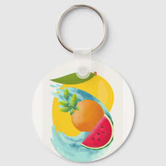 Kids unisex white key ring