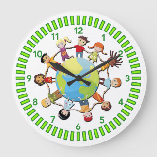 Kids Unite for Peace Clock Design