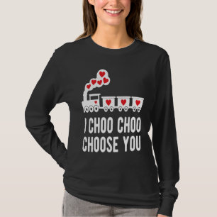 Kids Valentine's Day Choo Choo Train Hearts for Bo T-Shirt