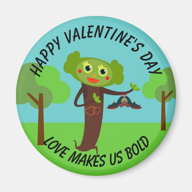 Kids Valentine's Holiday Magnet (Front)