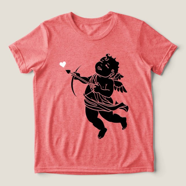Kid's Valentine's T-Shirt Cupid Love Shirt Custom (Design Front)