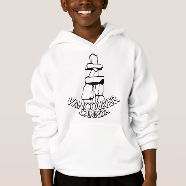 Kid's Vancouver Souvenir Hoodie Hooded Sweatshirt (Front)