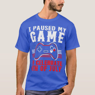 Kids Video Game 4th Of July Gamer American Flag T- T-Shirt