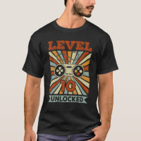 Kids Vintage 10Th Birthday Gift Level 10 Unlocked