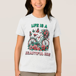 Kids vintage bicycle Tri-Blend shirt