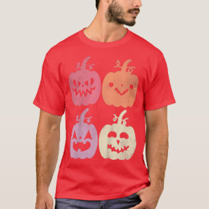 Kids Vintage Halloween Retro Groovy Cutest Pumpkin T-Shirt