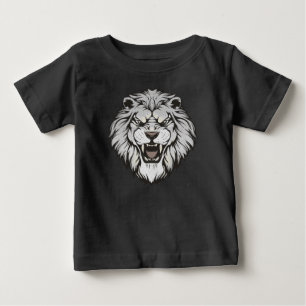Kids' Vintage White Lion with “Believe” Back Print Baby T-Shirt