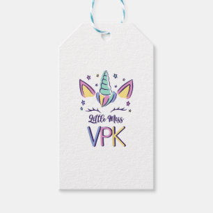 Kids VPK Girl First Day Little Miss VPK T-Shirt Gift Tags
