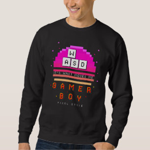 Kids Wasd It's What Moves Me  Computer Video Games Sweatshirt