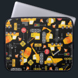 Kids Watercolor Construction Vehicles Pattern Laptop Sleeve<br><div class="desc">Kids Watercolor Construction Vehicles Pattern Laptop Sleeve.</div>