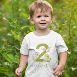 Kids Watercolor Dinosaur Birthday Baby T-Shirt<br><div class="desc">There’s something so special about celebrating your child’s birthday each year, and what better way to commemorate the occasion than with a unique t-shirt made just for them? Sweet dinosaur birthday t-shirts combine the innocence of childhood with the joy of adventure, featuring your child’s age and name surrounded by baby...</div>