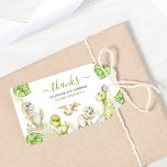 Kids Watercolor Dinosaur Birthday Party Gift Tags<br><div class="desc">Kids and Dinosaur enthusiasts alike will be delighted by Our Kids Watercolor Dinosaur party gift tags, inviting them on a journey into a prehistoric-inspired paradise. Featuring a delightful array of soft colours, including greys, greens, and lush tropical foliage, these tags are sure to bring a splash of colour to any...</div>