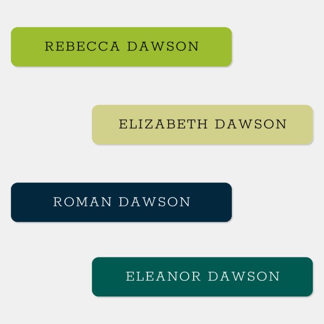 Kids' Waterproof School Name Adhesive (Group)