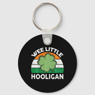Kids Wee Little Hooligan Shirt St Patricks Day Key Ring