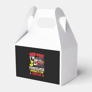 Kids WEE-OOH! Im 3 Firefighter Fire Truck Gift Favour Box