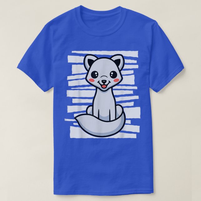 Kids White Arctic Fo  T-Shirt (Design Front)