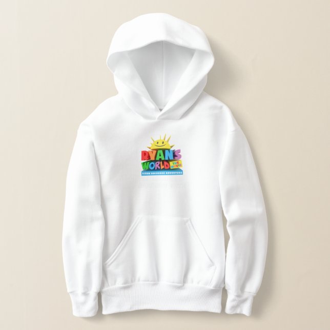 Kids White Hoodie (Laydown)