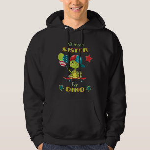Kids Will Trade Sister For Dino With Skateboard B Hoodie